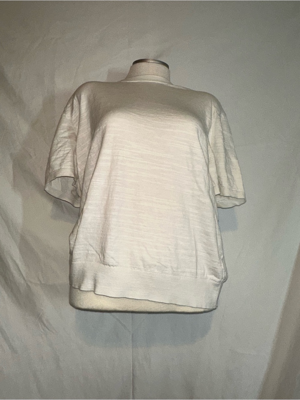 Buck Mason Cream Short-Sleeve Knit Tee